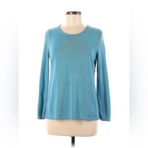 Eddie Bauer Turquoise/Blue Long Sleeve Knit Top